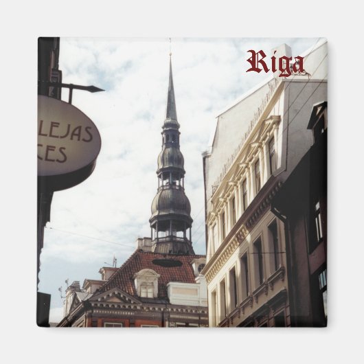 Sint-Pieterskerk, Riga, Letland. Magneet (Voorkant)
