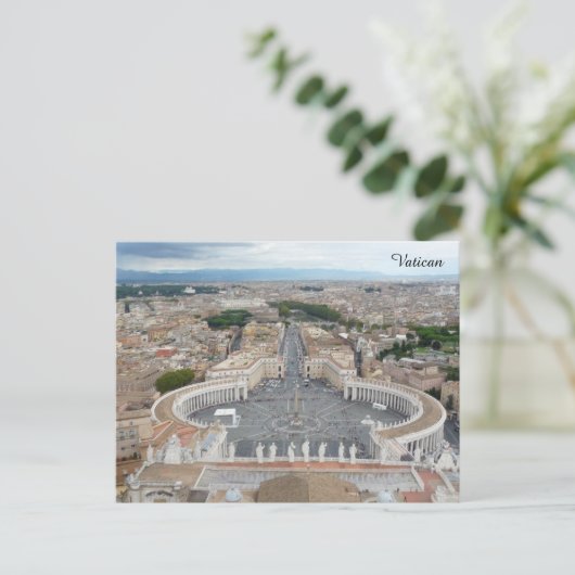 Sint-Pietersplein Rome Italië Briefkaart (Staand voorkant)