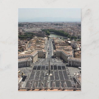 Sint-Pietersplein vanuit Rome in Vaticaanstad Briefkaart