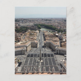 Sint-Pietersplein vanuit Rome in Vaticaanstad Briefkaart
