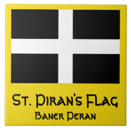 Sint-Pirans vlag Tegeltje