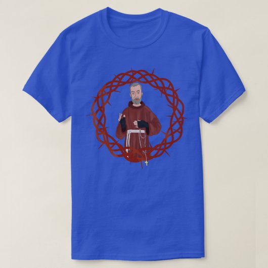 Sint Pius van Pietrelcina Padre Pio 3 T-shirt (Design voorkant)