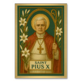 Sint Pius X Katholieke Trouwtafel Kaart (Voorkant)