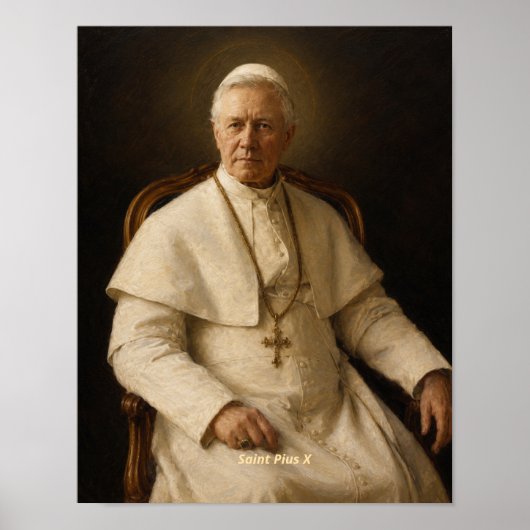 Sint Pius X Kunstprint Poster (Voorkant)