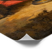 Sint Praxedis door Johannes Vermeer Poster (Hoek)