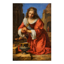 Sint Praxedis door Johannes Vermeer
