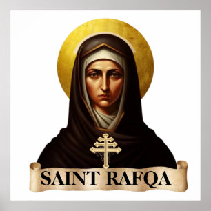 Sint Rafqa, Maronitische Non, 40" x 40" Poster