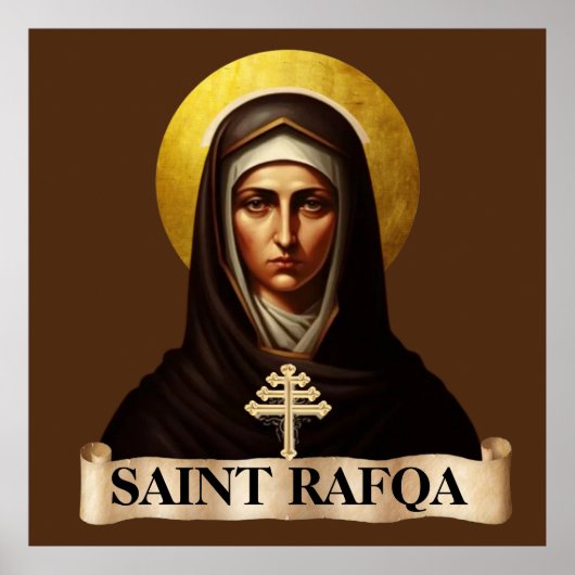 Sint Rafqa, Maronitische Non, 40" x 40" Poster (Voorkant)