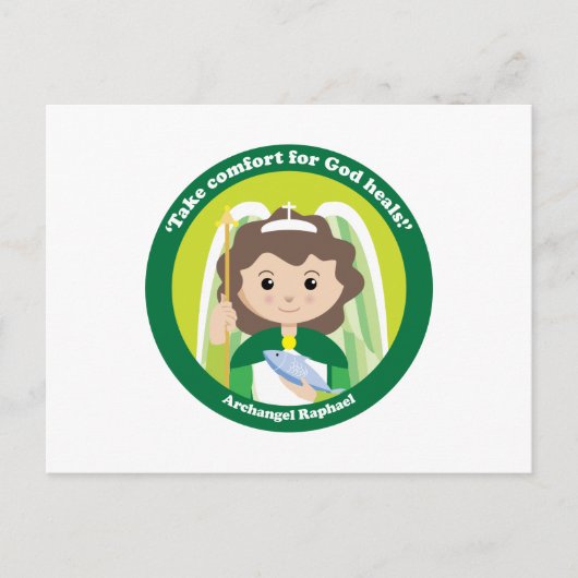 Sint Raphael de Archangel Briefkaart (Voorkant)