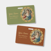 Sint-Raphael de Archangel (M 012) Badge (Voor- en achterkant)