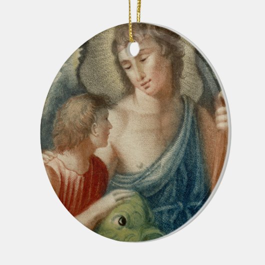 Sint-Raphael de Archangel (M 012) Keramisch Ornament (Links)