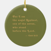 Sint-Raphael de Archangel (M 012) Keramisch Ornament (Achterkant)