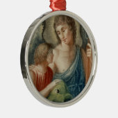 Sint-Raphael de Archangel (M 012) Metalen Ornament (Rechts)