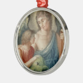 Sint-Raphael de Archangel (M 012) Metalen Ornament (Links)