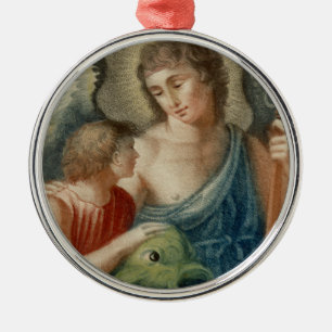 Sint-Raphael de Archangel (M 012) Metalen Ornament