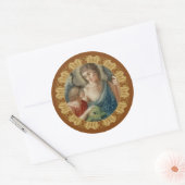 Sint-Raphael de Archangel (M 012) Ronde Sticker (Envelop)