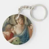 Sint-Raphael de Archangel (M 012) Sleutelhanger (Achterkant)