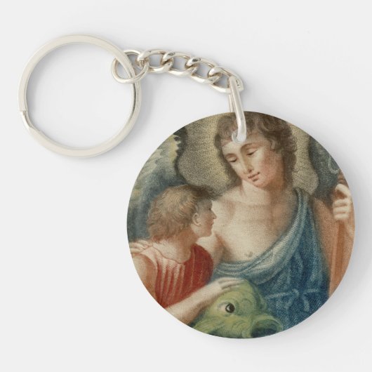 Sint-Raphael de Archangel (M 012) Sleutelhanger (Voorkant)