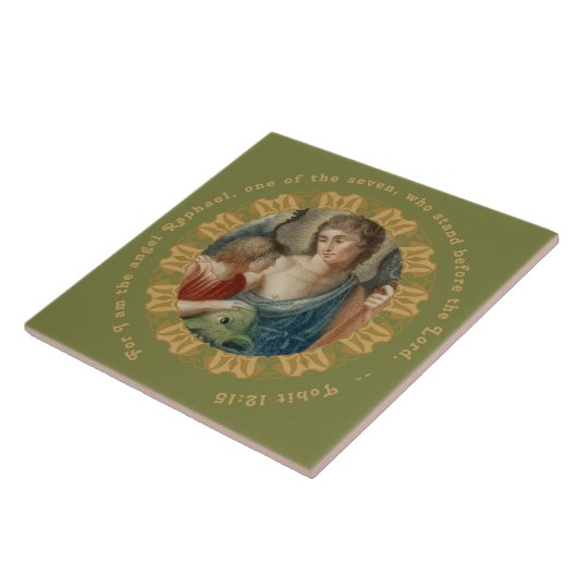 Sint-Raphael de Archangel (M 012) Tegeltje (Zijkant)