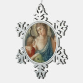 Sint-Raphael de Archangel (M 012) Tin Sneeuwvlok Ornament (Rechts)