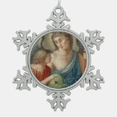 Sint-Raphael de Archangel (M 012) Tin Sneeuwvlok Ornament (Voorkant)