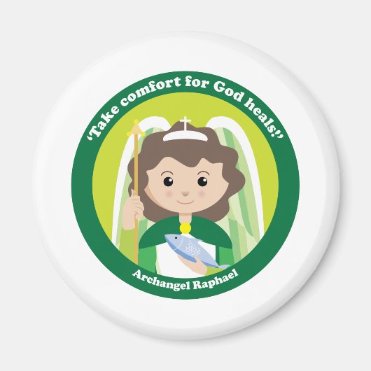 Sint Raphael de Archangel Magneet (Voorkant)