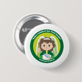 Sint Raphael de Archangel Ronde Button 5,7 Cm (Voorkant /achterkant)