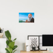 Sint Raymond van Peñafort: geloof op de golven Poster (Thuiskantoor)