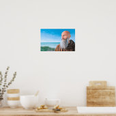 Sint Raymond van Peñafort: geloof op de golven Poster (Keuken)