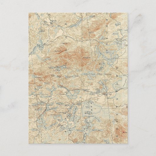 Sint-Regis-kanoe — Gegevens in de Adirondacks Briefkaart (Voorkant)