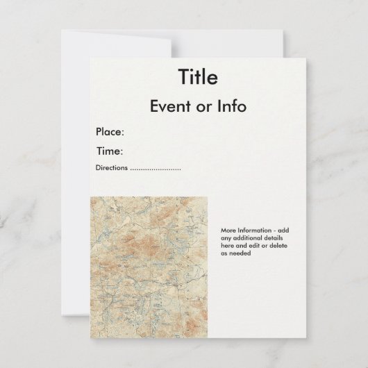 Sint-Regis-kanoe — Gegevens in de Adirondacks Kaart (Achterkant)