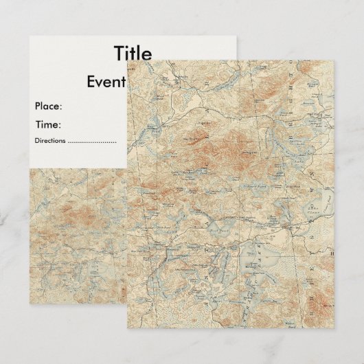 Sint-Regis-kanoe — Gegevens in de Adirondacks Kaart (Voorkant / Achterkant)