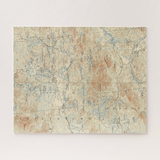 Sint-Regis-kanoe — Gegevens in de Adirondacks Legpuzzel (Horizontaal)