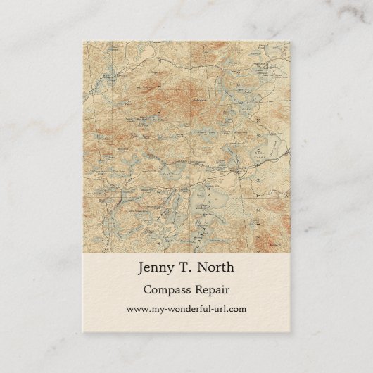 Sint-Regis-kanoe — Gegevens in de Adirondacks Visitekaartje (Voorkant)