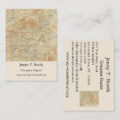 Sint-Regis-kanoe — Gegevens in de Adirondacks Visitekaartje (Voorkant / Achterkant)