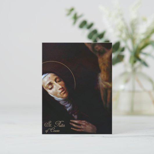 Sint-Rita van Cascia Briefkaart (Staand voorkant)