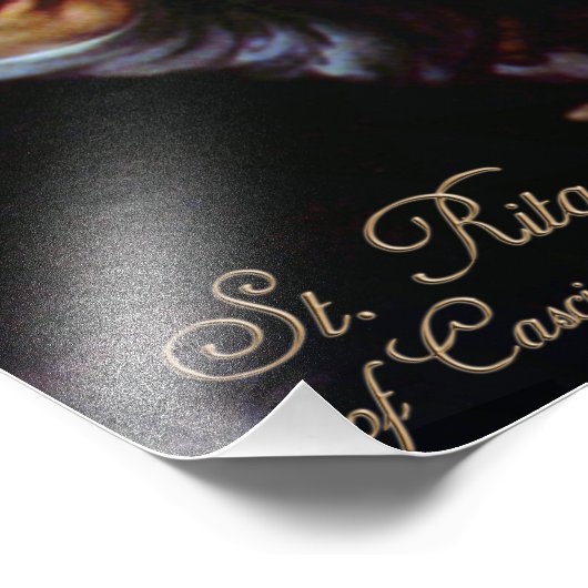 Sint-Rita van Cascia Foto Afdruk (Hoek)