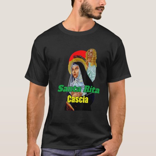 Sint-Rita van Cascia Prayer katholiek Patron Saint T-shirt (Voorkant)