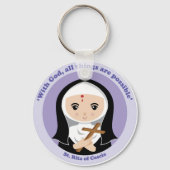 Sint-Rita van Cascia Sleutelhanger (Voorkant)