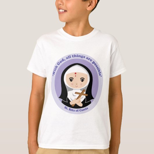 Sint-Rita van Cascia T-shirt (Voorkant)