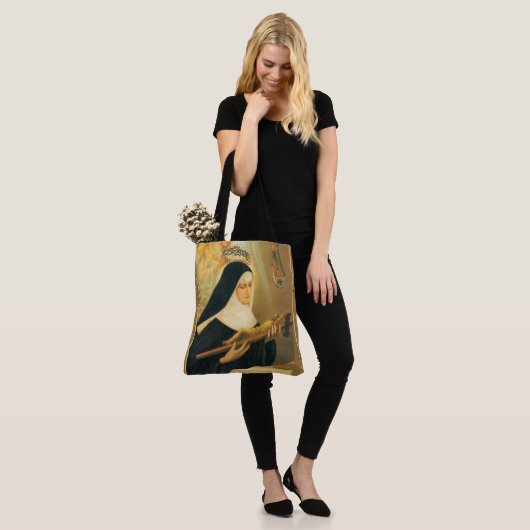 Sint-Rita van Cascia Tote Bag (Op model)