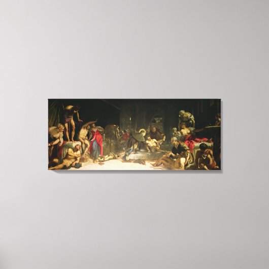 Sint Roch Curing the Plague Canvas Afdruk (Voorkant)