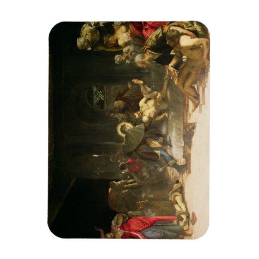 Sint Roch Curing the Plague Magneet (Verticaal)