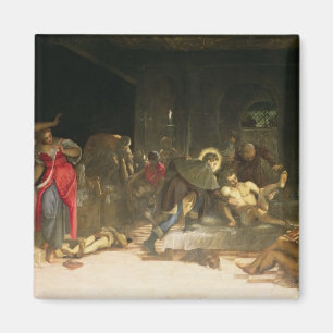 Sint Roch Curing the Plague Magneet