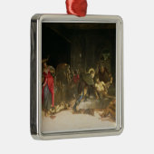 Sint Roch Curing the Plague Metalen Ornament (Rechts)