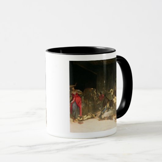 Sint Roch Curing the Plague Mok (Voorkant rechts)