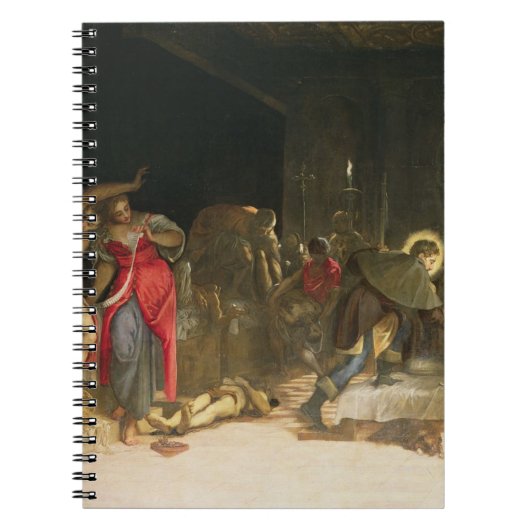 Sint Roch Curing the Plague Notitieboek (Voorkant)