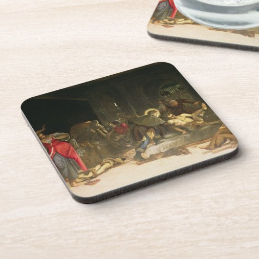 Sint Roch Curing the Plague Onderzetter (Linkerzijde)