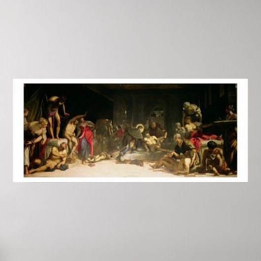 Sint Roch Curing the Plague Poster (Voorkant)