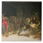 Sint Roch Curing the Plague Tegeltje (Voorkant)